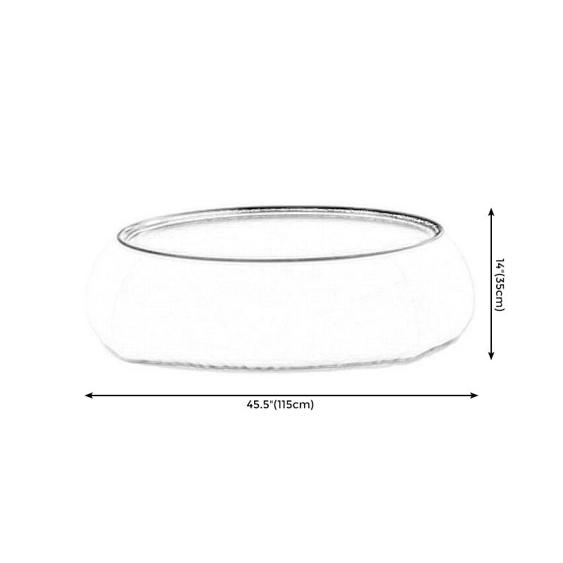 Round Modern Coffee Table White/Orange/Green Cocktail Table for Living Room