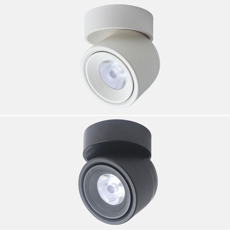 Draaibare mini-downlight Nordic metalen woonkamer LED-inbouwplafondlamp