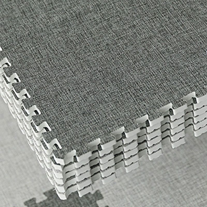 Carpet Tile Non-Skid Fade Resistant Solid Color Interlocking Carpet Tiles Dining Room