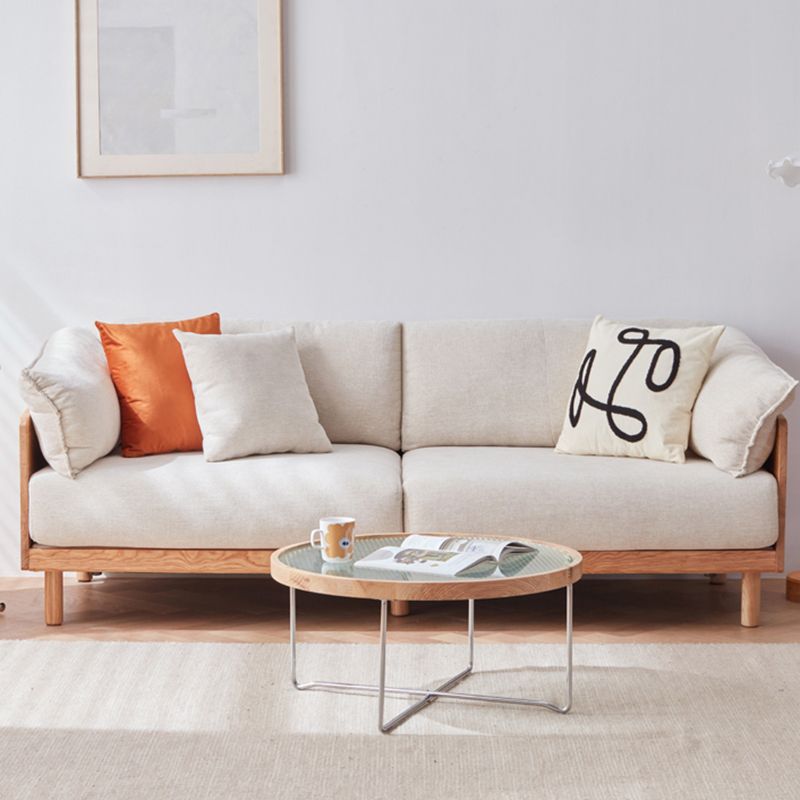 Modern Sofa Pillow Top Arm 33.4"W Sofa with 2 Pillows for Living Room