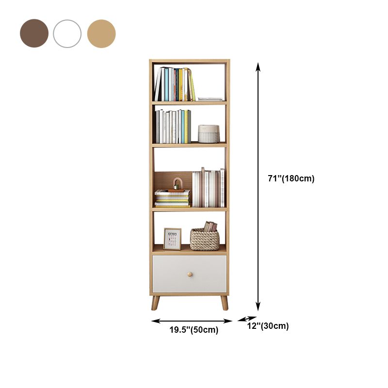 Open Wooden Bookcase Modern Minimalist Home Living Room Bedroom Bookshelf