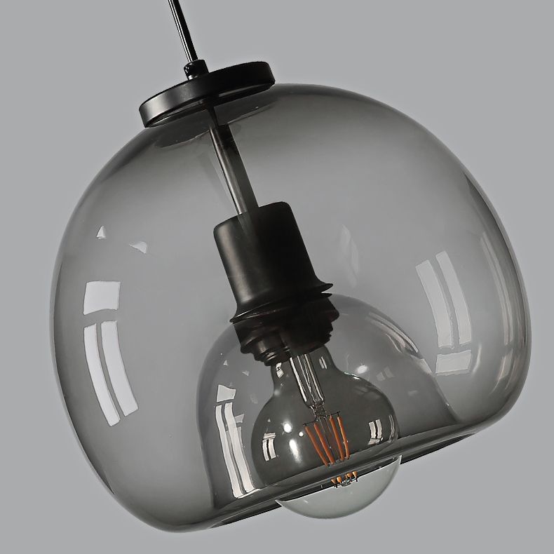 Clear Glass Hanging Light Fixtures, Nordic Simple Style Cluster Pendant Light for Indoor