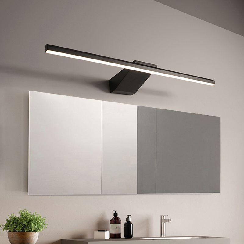 Long Strip Wall Mounted Light Fixture Modern Style LED Vanity Lights for Bathroom