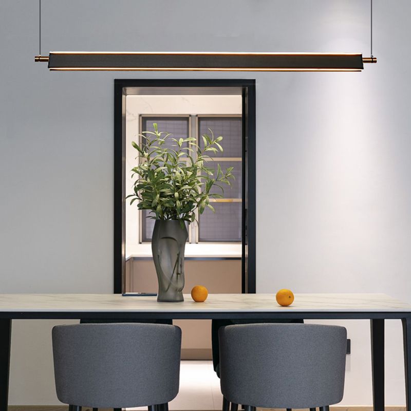 Estilo moderno Shape Shape Island Light Metal 2 Lights Island Light for Office