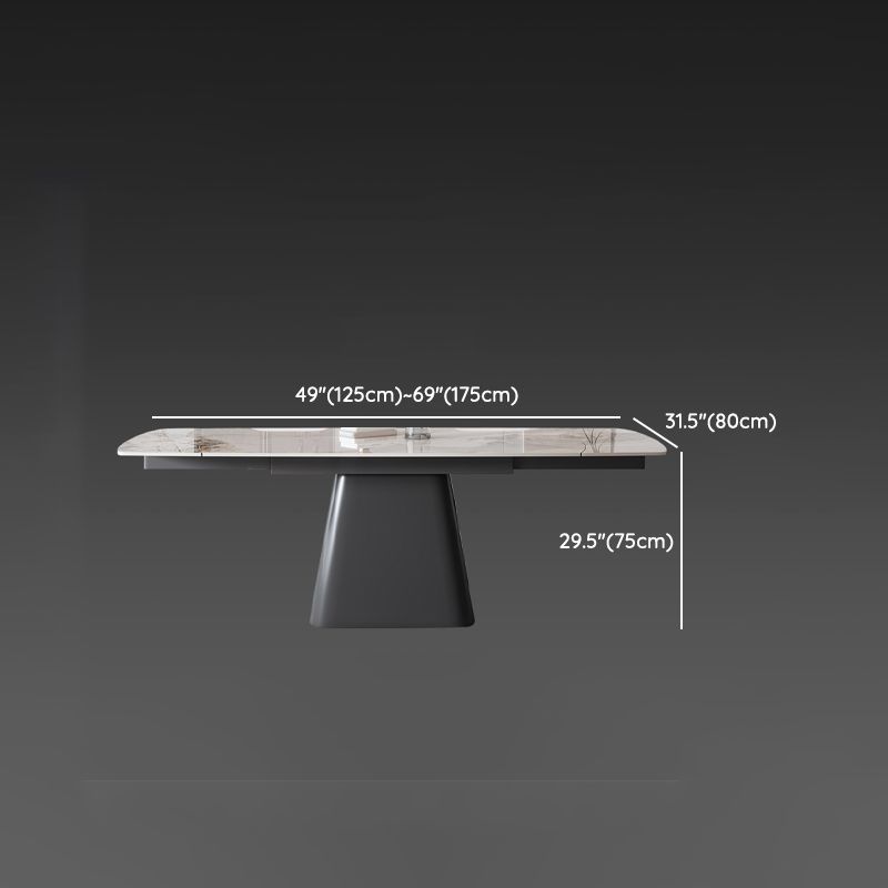 Rectangle Sintered Stone Dining Table Set 1/4/5/7 Pieces Dining Set for Kitchen