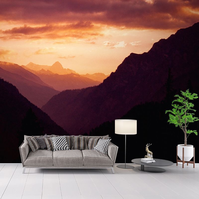 Customized Mountain Landscapes Mural Eco-friendly Wallpaper for Room
