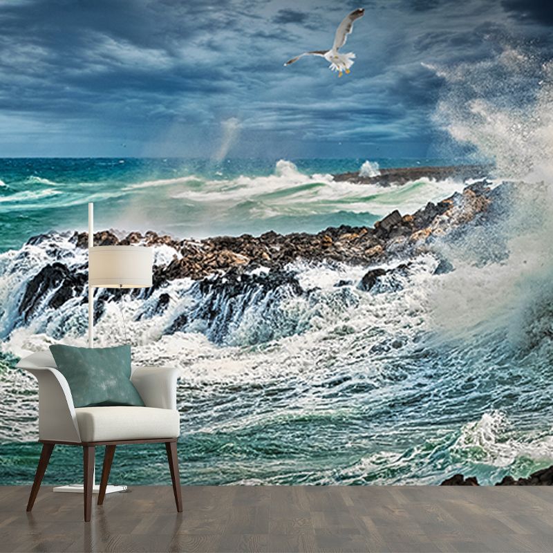 Modern Style Wall Mural Wallpaper Beautiful Sea Living Room Wall Mural