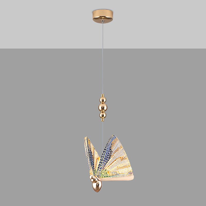 Modern de forma moderna de forma colgante de forma de mariposa Luz de metal para dormitorio para dormitorio