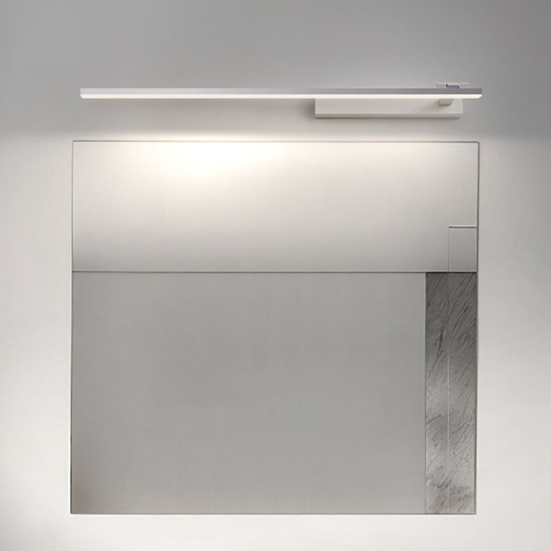 Minimalism Mirror Lamp Streamlined LED Wall Light Fixture for Bathroom