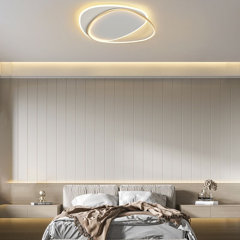 Lampada da soffitto a LED da incasso a soffitto di design dalla linea stile contemporaneo per soggiorno