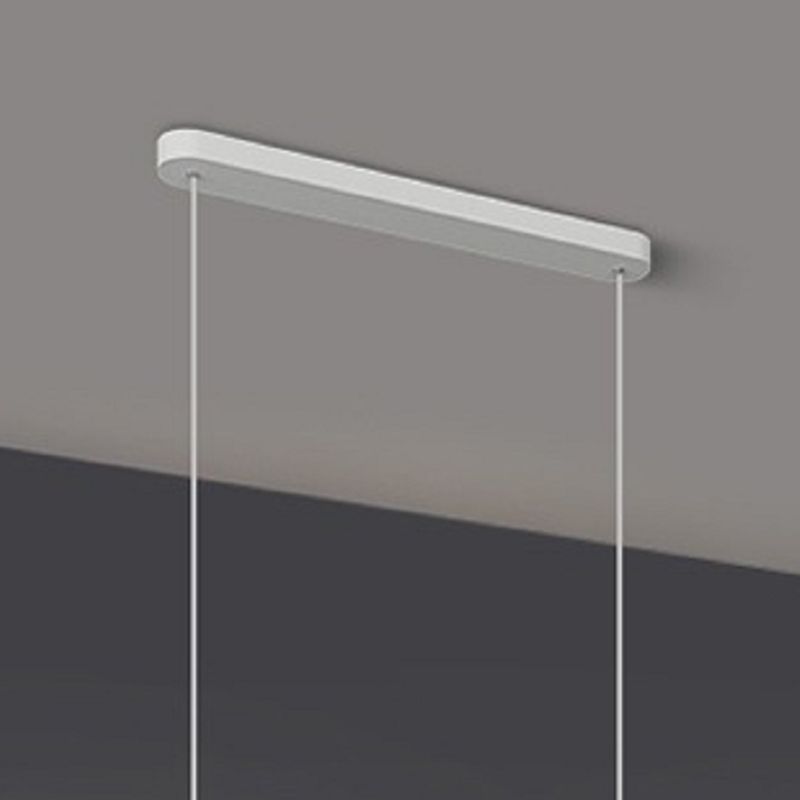 LED Island Light Modern White Island Hanging Light with Silica Gel Shade for Dining Room