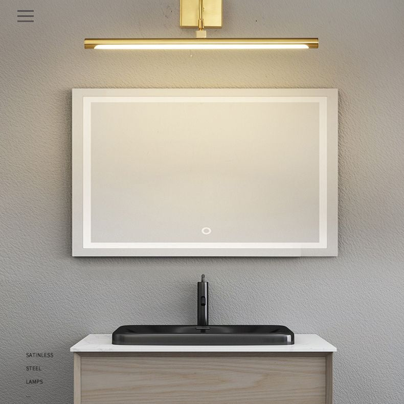 MODERNO MODIALE LUMI LINEAR LINEA LUCI DI VANITÀ DI VAITÀ IDEE LIMINE DELLA parete di rame per il bagno