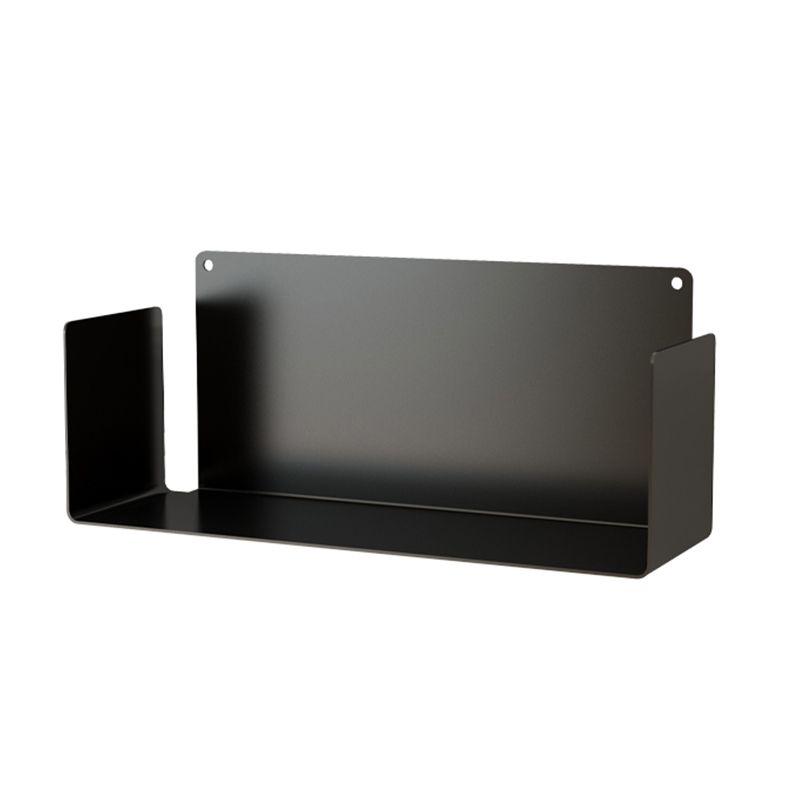 1 Shelf Closed Back Bookshelf Glam Metal Floating Horizontal Bookcase