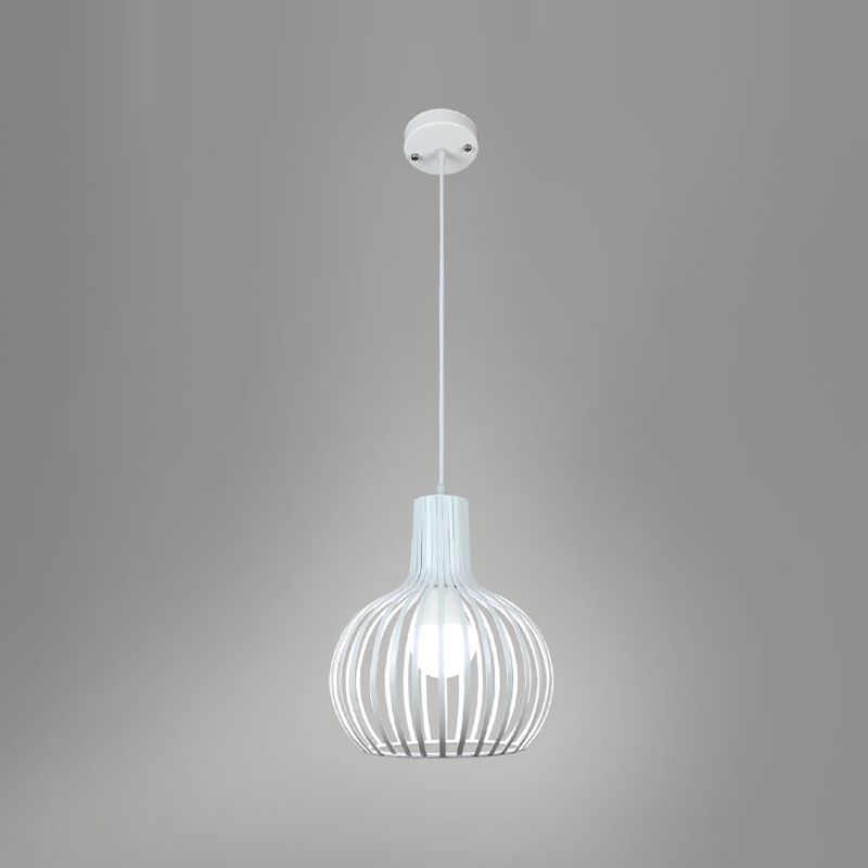 Lampada a sospensione sferica in stile loft 1 lampada a sospensione del soffitto in metallo lampadina