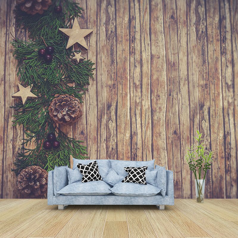 Grain Mildew Resistant Mural Wallpaper Sleeping Room Wall Mural