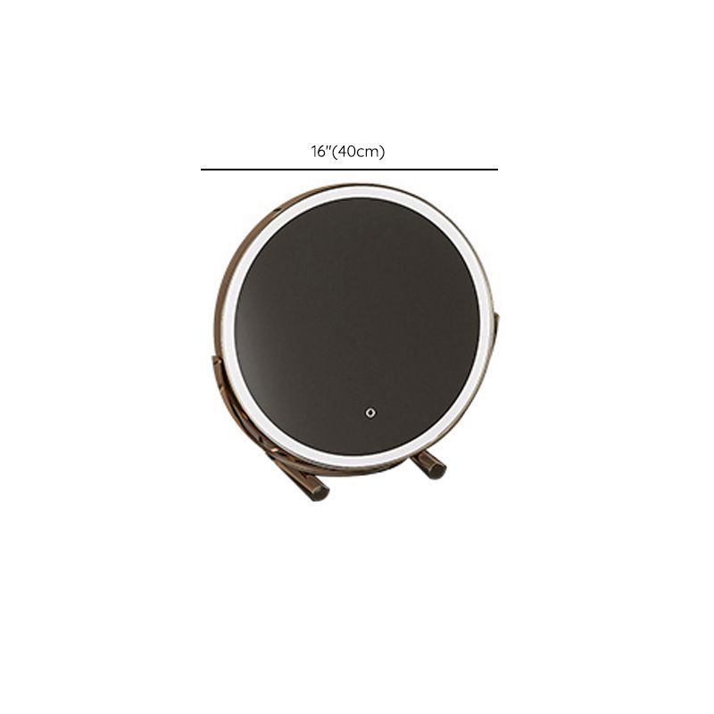 17" Wide Glam Vanity Table Glass Black Make-up Vanity with Drawer