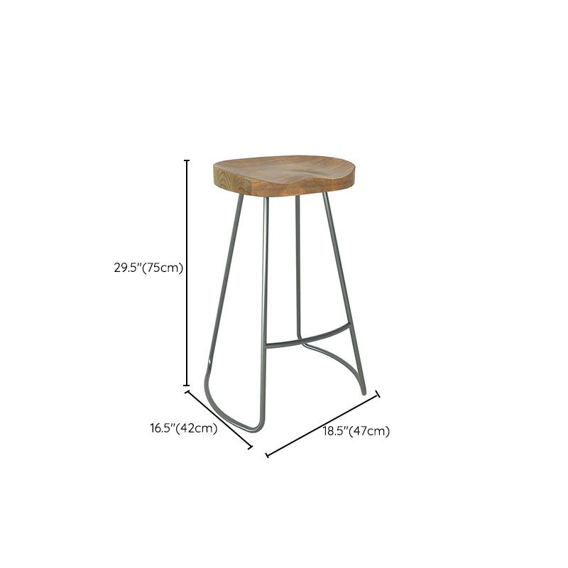 Industrial Rectangle Bar Table Set 1/4 Pcs Solid Wood Bar Table and Bar Stool