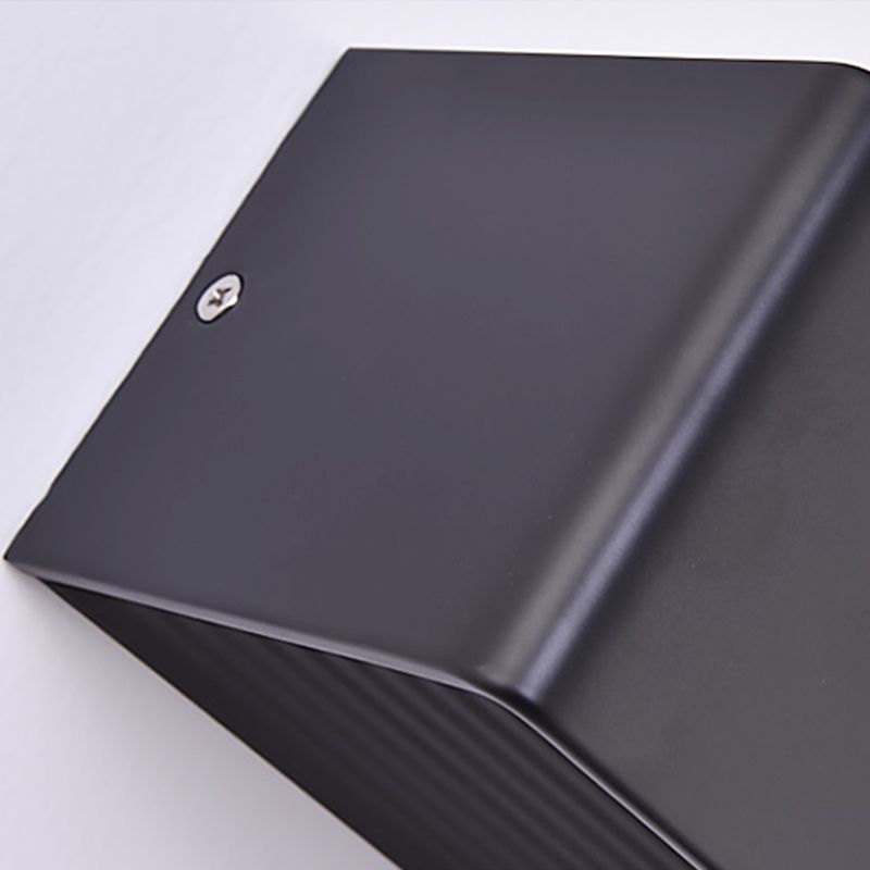 Lámpara cuadrada montada en la pared simplicidad posmoderna lámpara de montaje de pared de aluminio para sala de estar