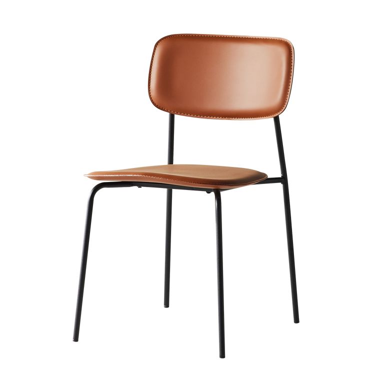 Chaise d'appoint empilable, chaise industrielle à dossier ouvert, sans accoudoirs, pour salle à manger