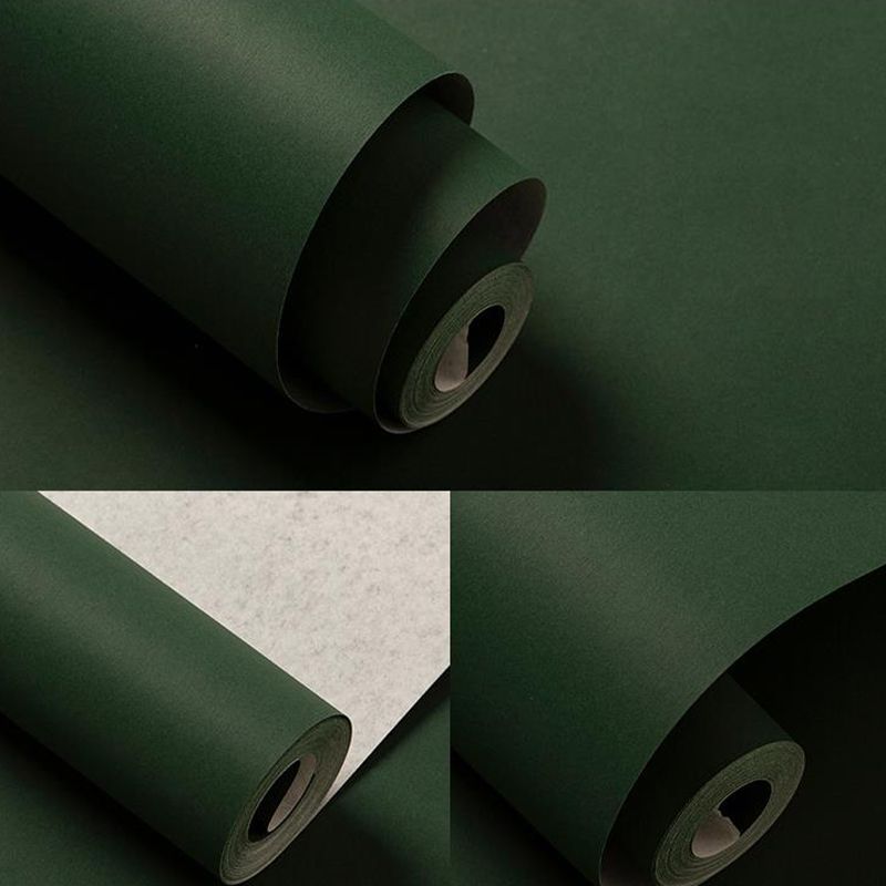 Solid Color Wallpaper Roll Stain-Proof Contemporary Living Room Wall Art, 54.2-sq ft
