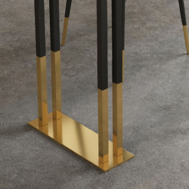 Glam Rectangle Bar Table Set 1/2/3/5 Pieces Solid Wood Pub Set for Indoor