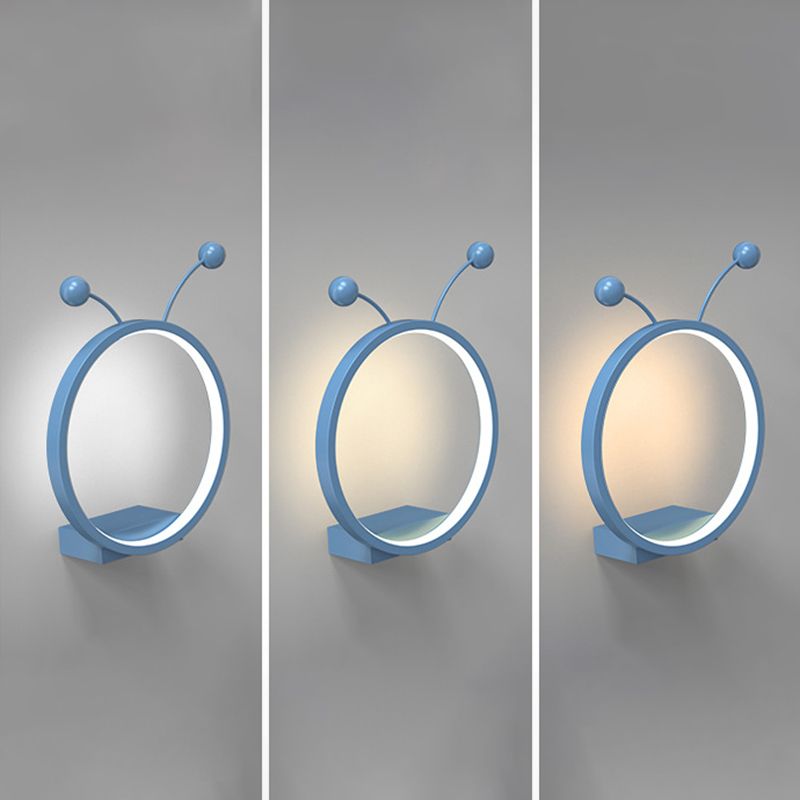 Metal Geometric Shape Wall Light Kid Style 1 Light Wall Light Sconce