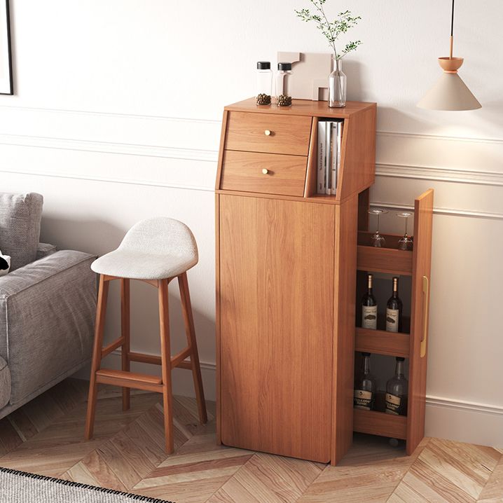 1/2/3 Pieces Bar Stool and Table Set, Folding Solid Wood for Living Room