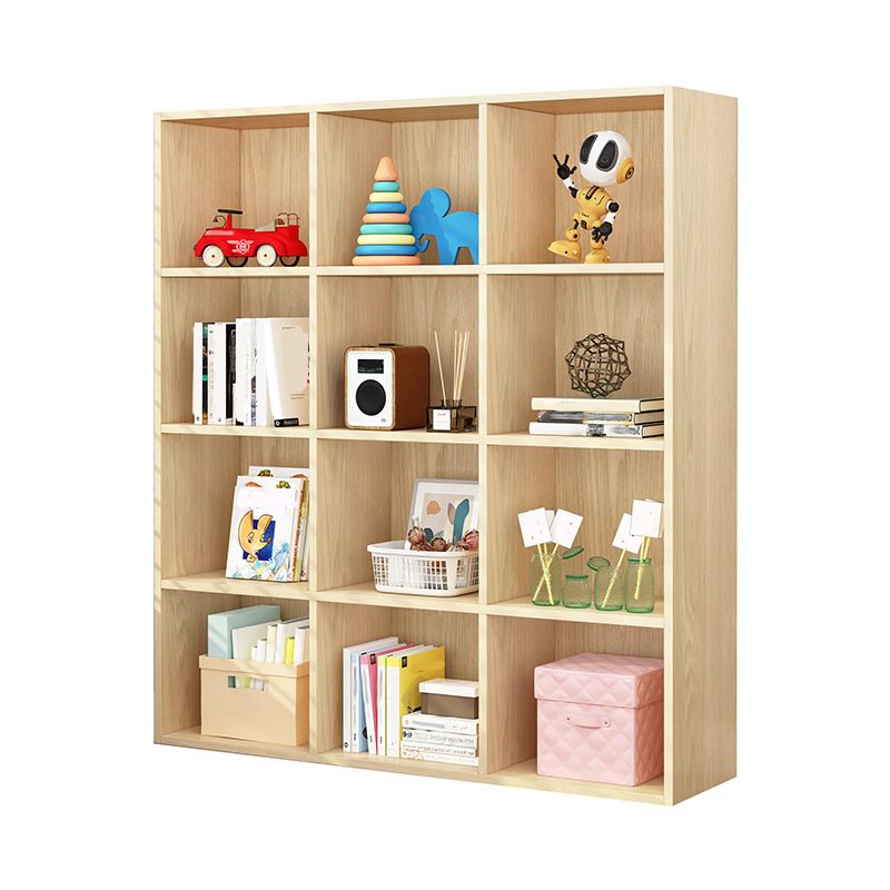 Engineered Wood Bookcase Standard Closed Back Scandinavian Bookshelf