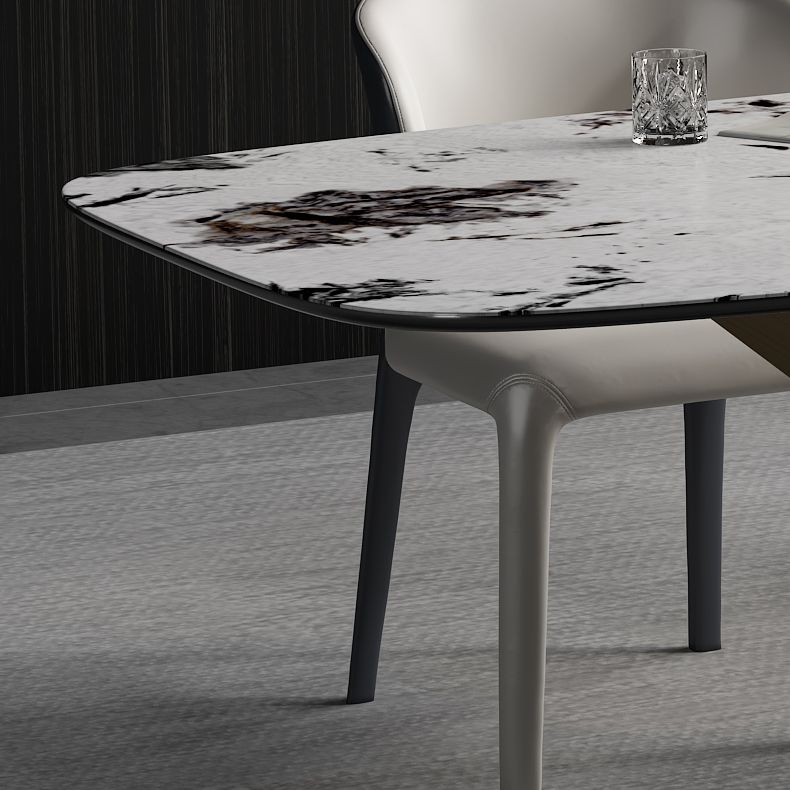 Minimalist 1/2/4/7 Pieces Dining Furniture Sintered Stone Dining Set for Dining Room