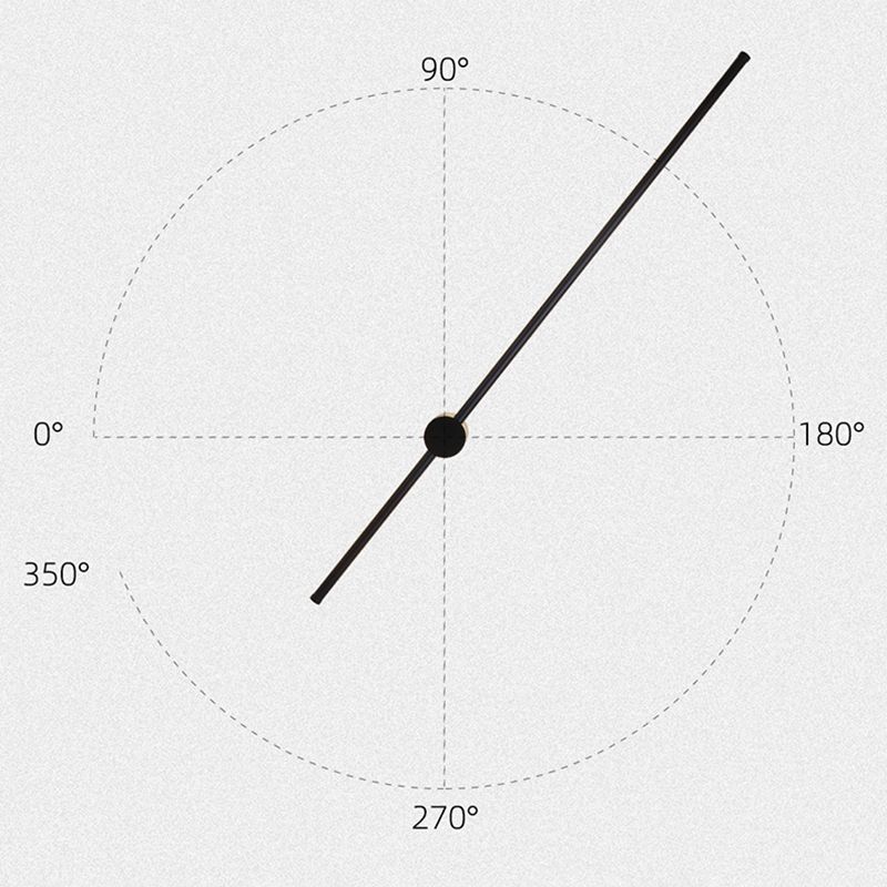 Modern Simplicity Style RGB Wall Sconce Black Long Strip Ambiance Decorative LED Wall Lamp for Restaurant Bar