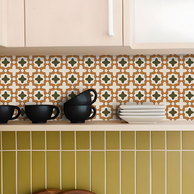 Mosaic Peel & Stick Tile Square Water Resistant Tile for Backsplash Wall