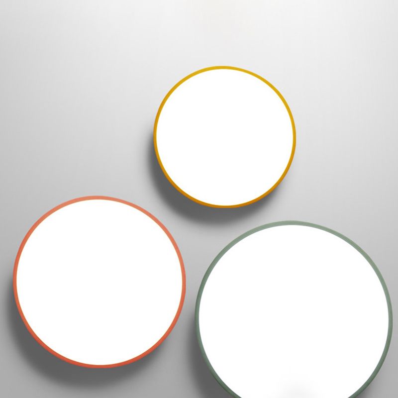 Lámparas de techo de montaje empotrado de estilo minimalista moderno, lámpara de techo empotrada de acrílico de 1 luz para sala de estar