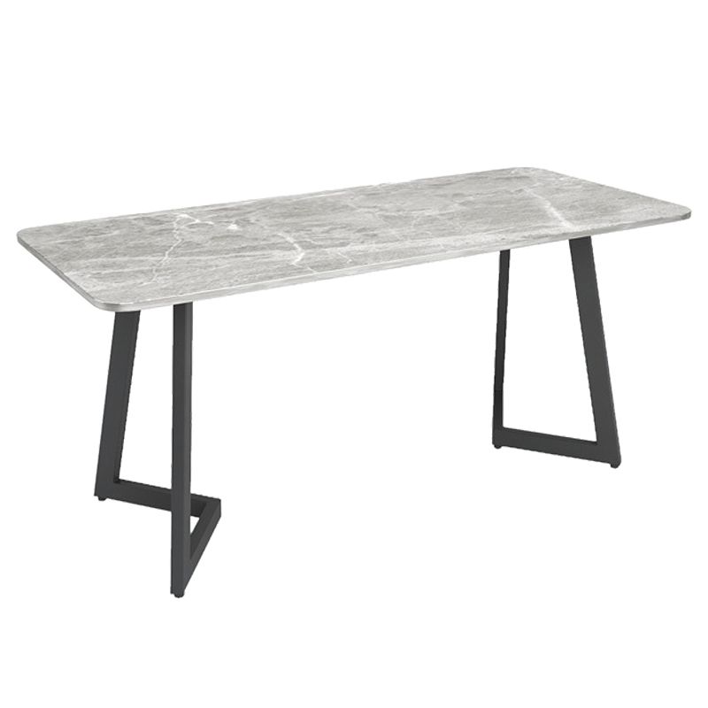 Table de cuisine gris industrielle table de cuisine en pierre fringale avec cadre noir