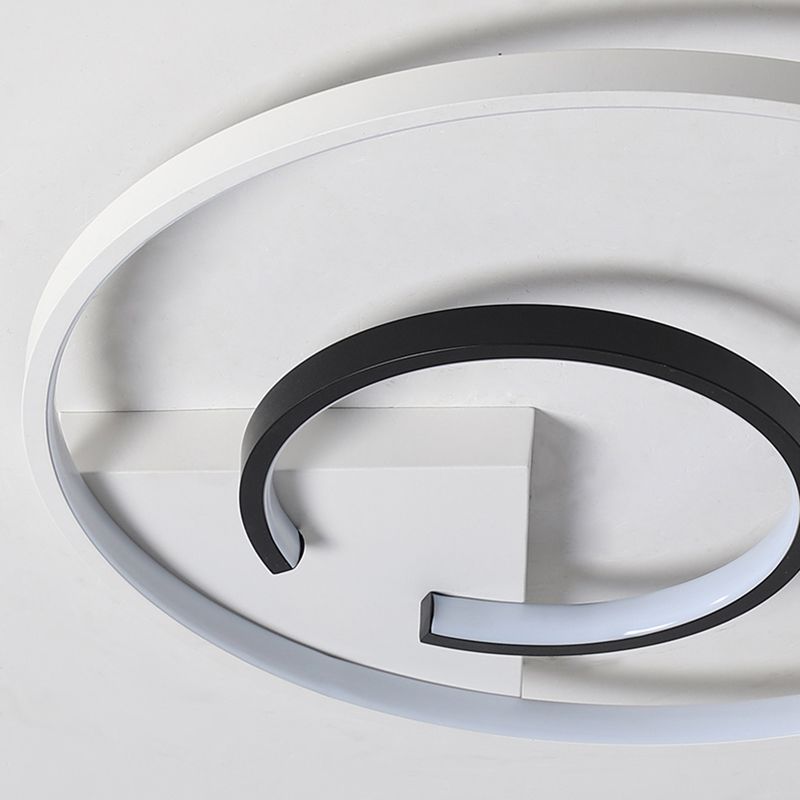 Montaje de techo de LED de estilo minimalista de techo de círculo de aluminio