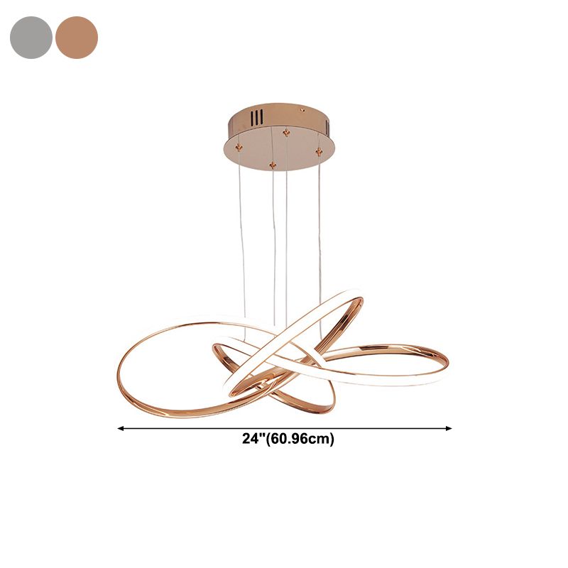 Forme linéaire Métal Pendre luminaire moderne 1 Lumière Lumière Lumière