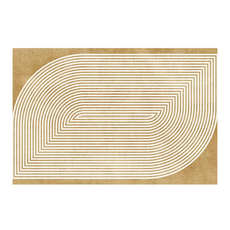 Green Modern Rug Polyester Graphic Rug Stain Resistant Rug for Living Room