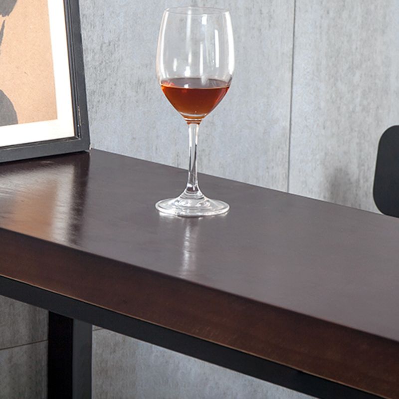 Industrial Rectangle Bistro Bar Table Solid Wood Bar Table for Dining Room