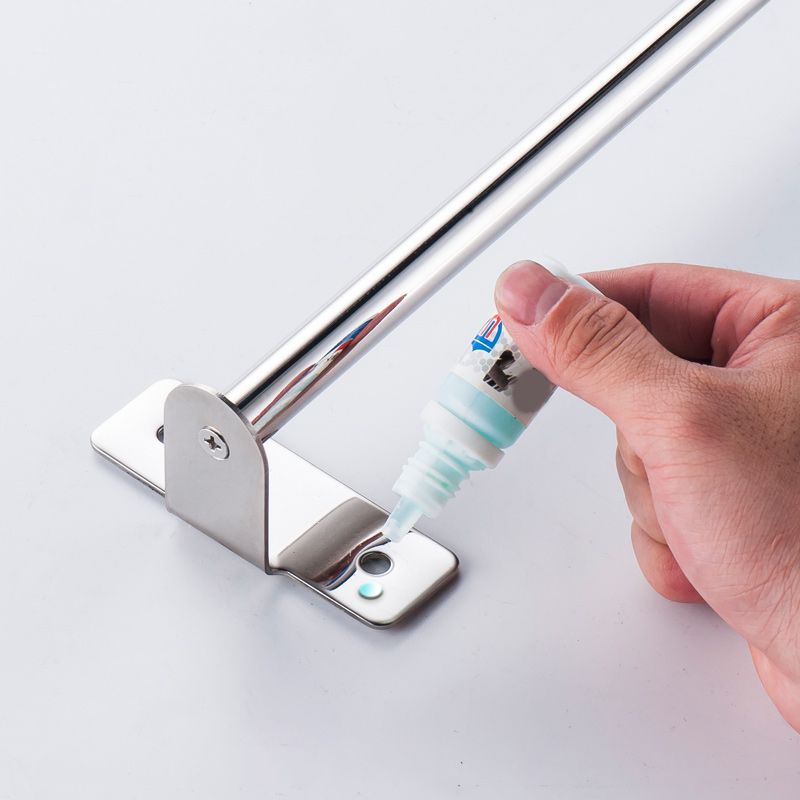 3-Piece Stainless Steel Bathroom Accessory Set Modern Chrome Slipper Stand