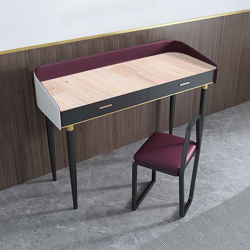 33.8" Height 2 Drawers Makeup Vanity Table Desk Vanity for Bedroom