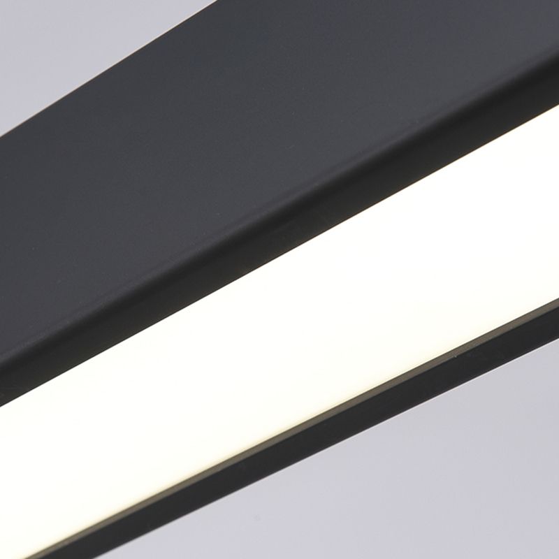 Contemporary Style Linear Shape Pendant Light Metal 1-Light Pendant Lighting