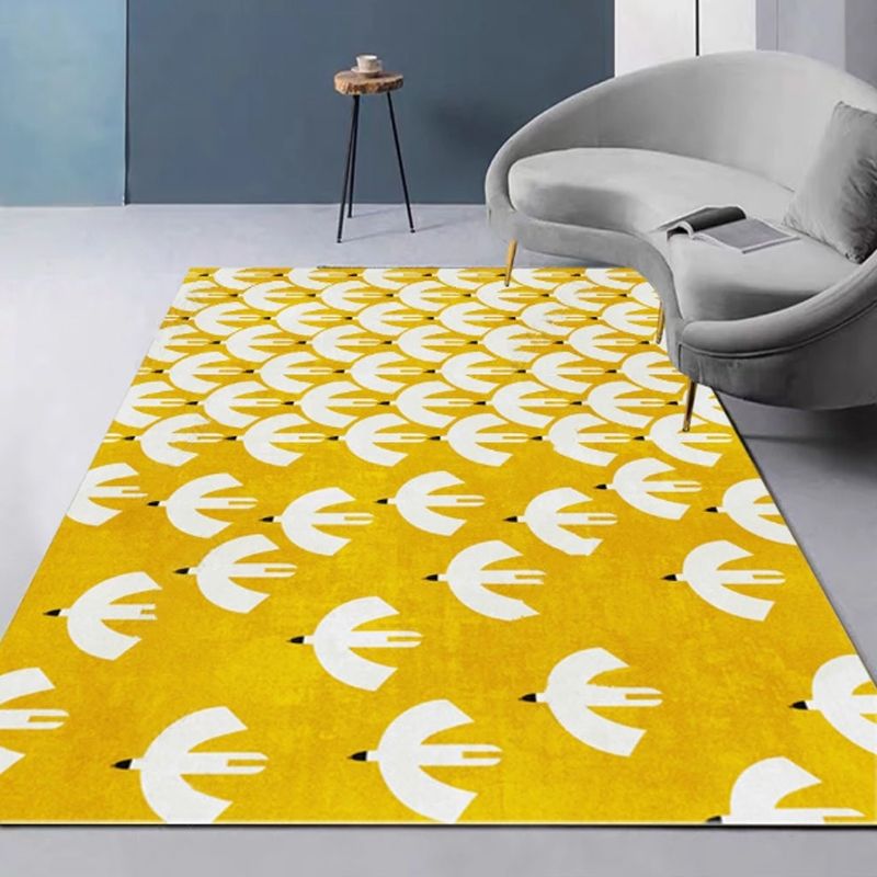 Tappeto moderno del tappeto area di colore del salotto in poliestere tappeto anti-slip easy care tappeto