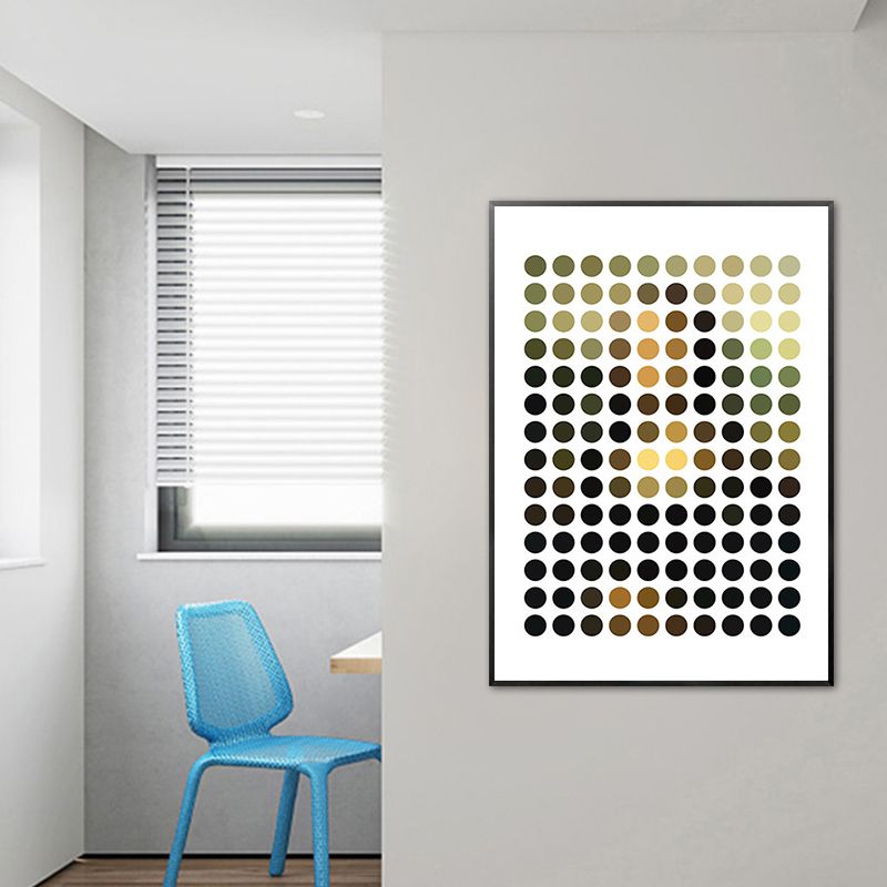 Textured Geometry Wall Art Print Nordic Style Canvas for Dorm Room, Multiple Sizes