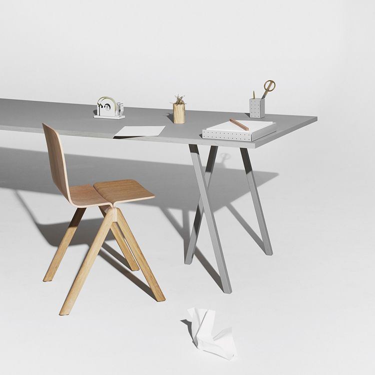 Mesa rectangular moderna de madera maciza, mesa interior con tapa de madera y patas