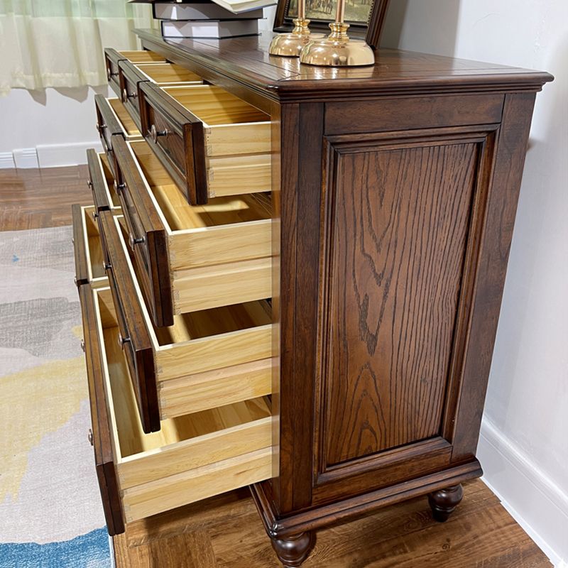 Modern Storage Chest Dresser Solid Wood Storage Chest with Drawers