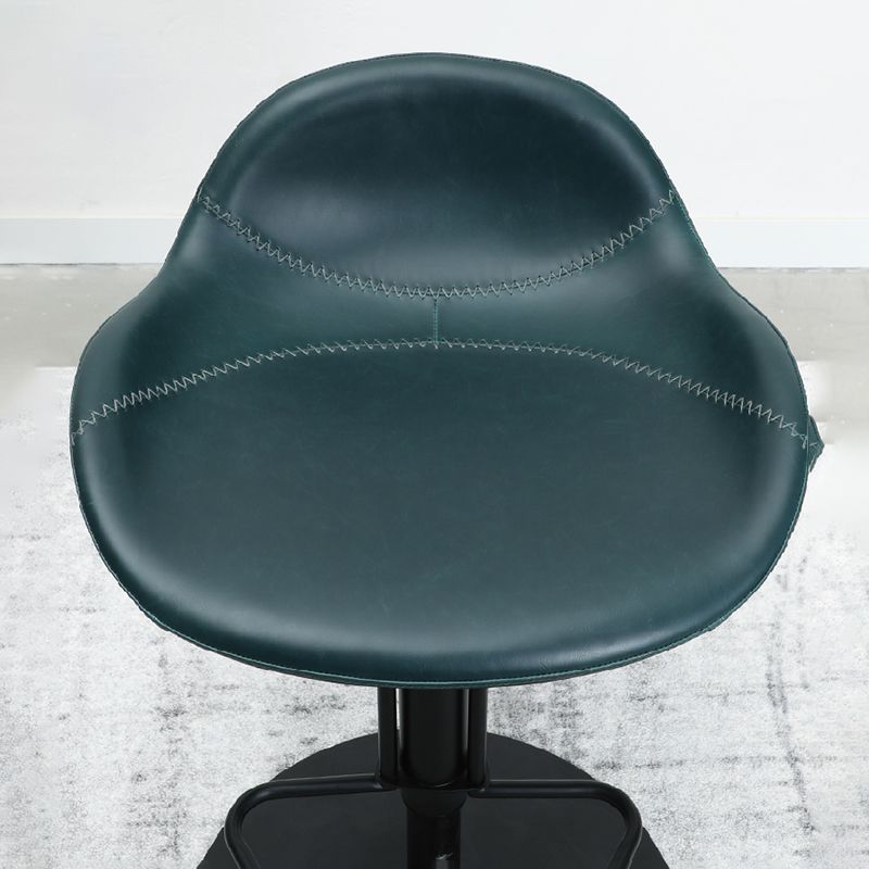 Leather Bar Stool Adjustable Backrest Swivel Counter Stool for Bristol