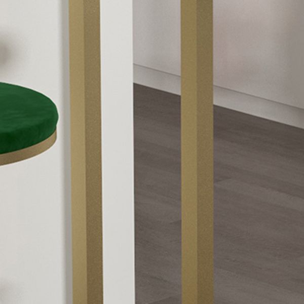 Contemporary Counter Height Pub Set 1/3/5 Pcs Bar Table and Stools with Metal Frame