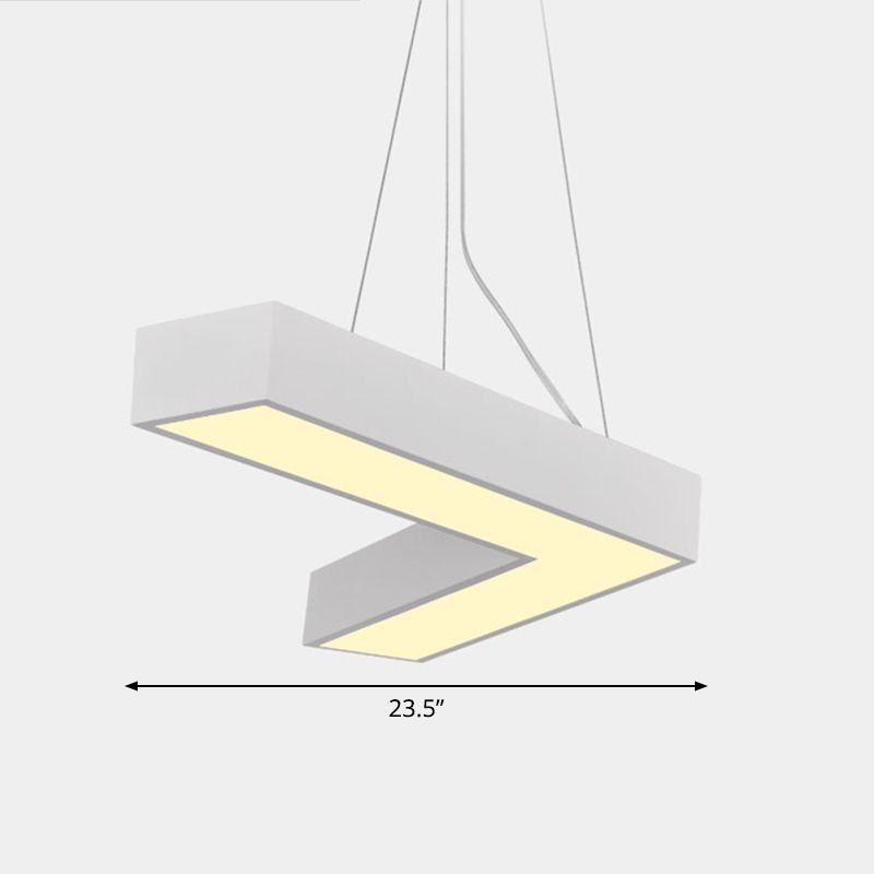 Plafond en forme de V Métal Light Light Light Simplicité LED LED FLUMER POUR RAPHER