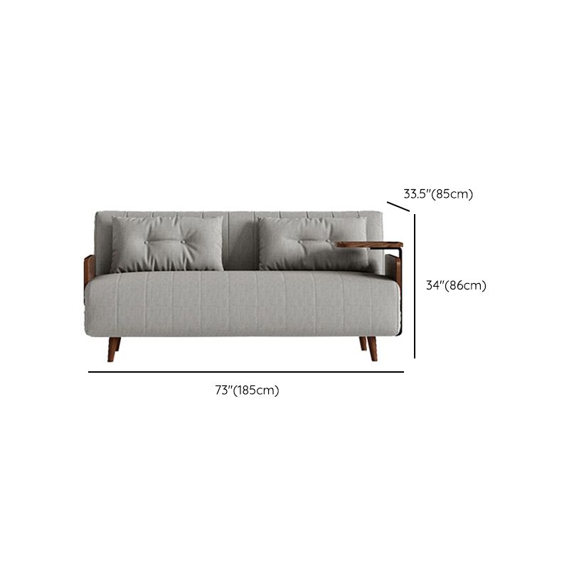 Modern Cushion Back Futon Sofa Bed Pillow Included Sleeper Sofa