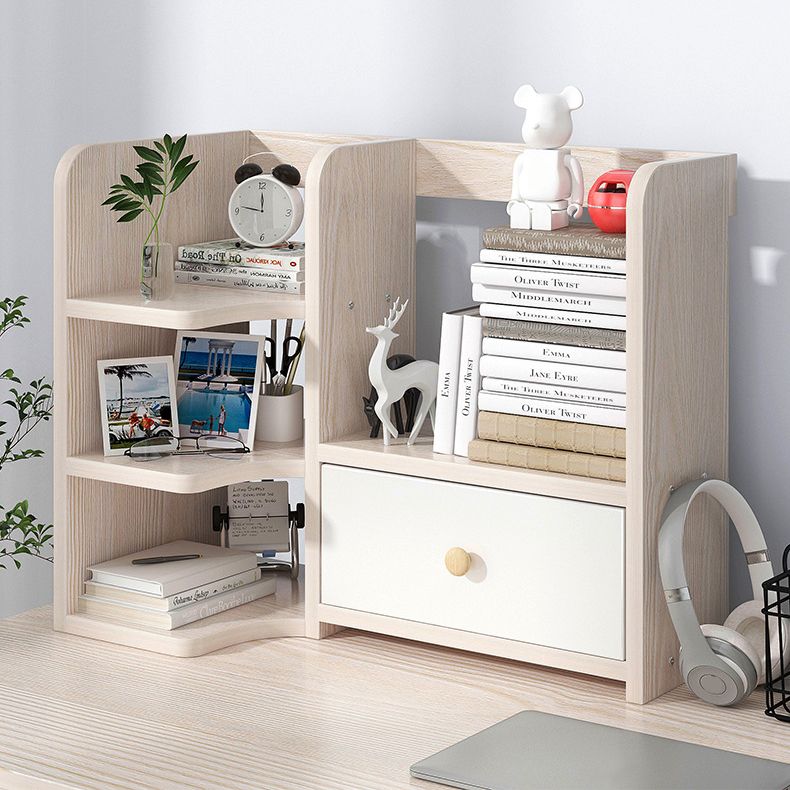 Modern Style Bookshelf Engineer Wood Bookcase with Drawer for Home