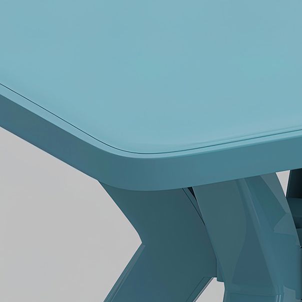 Modern Waterproof Square Courtyard Table Plastic Outdoor Table